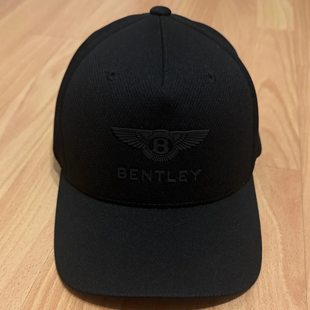 Bentley Men's Embossed Logo Baseball Cap in Black - Picture 1 of 3